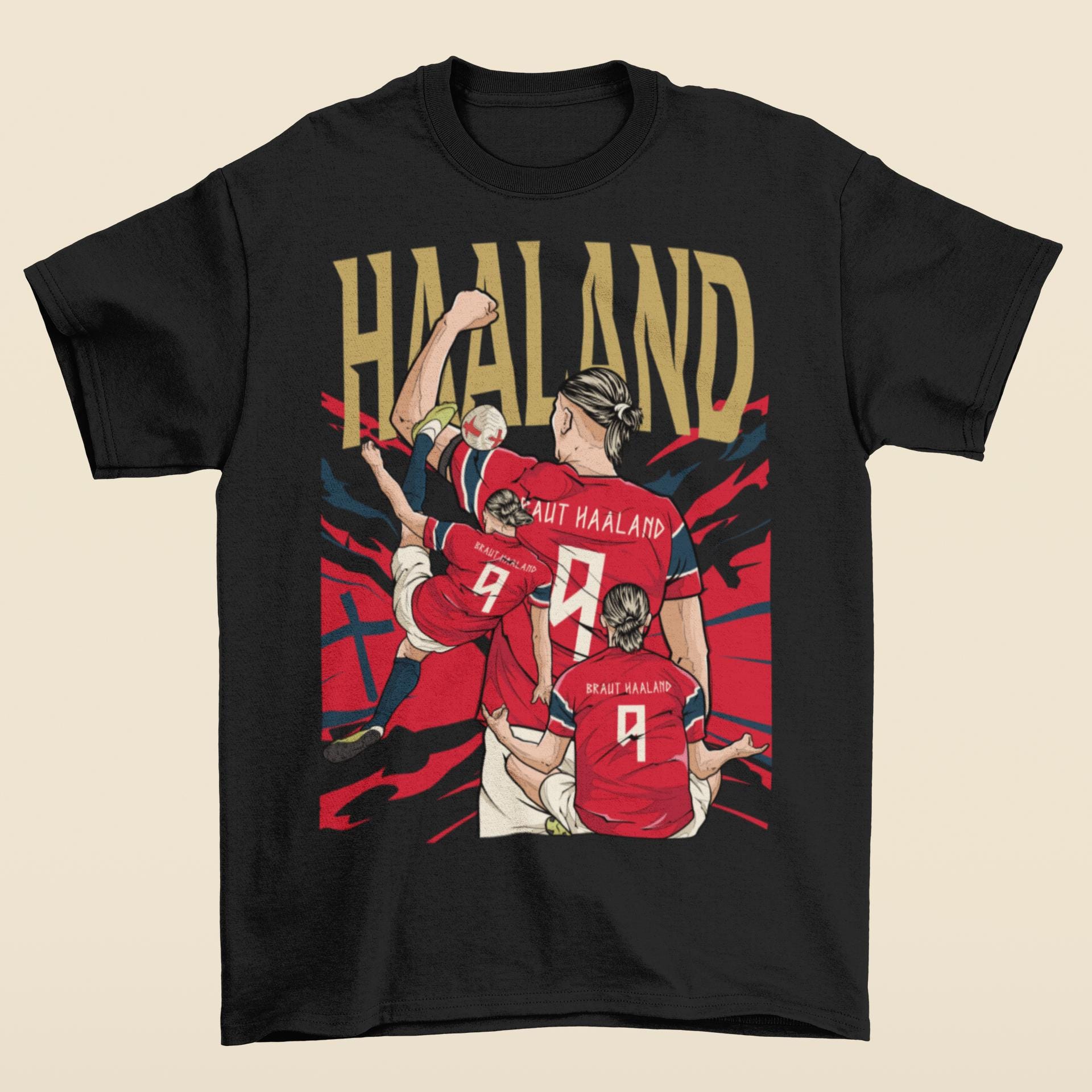 Erling Haaland Cartoon T-shirt - Etsy