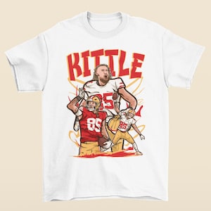 George Kittle Cartoon Style San Francisco Football T-Shirt