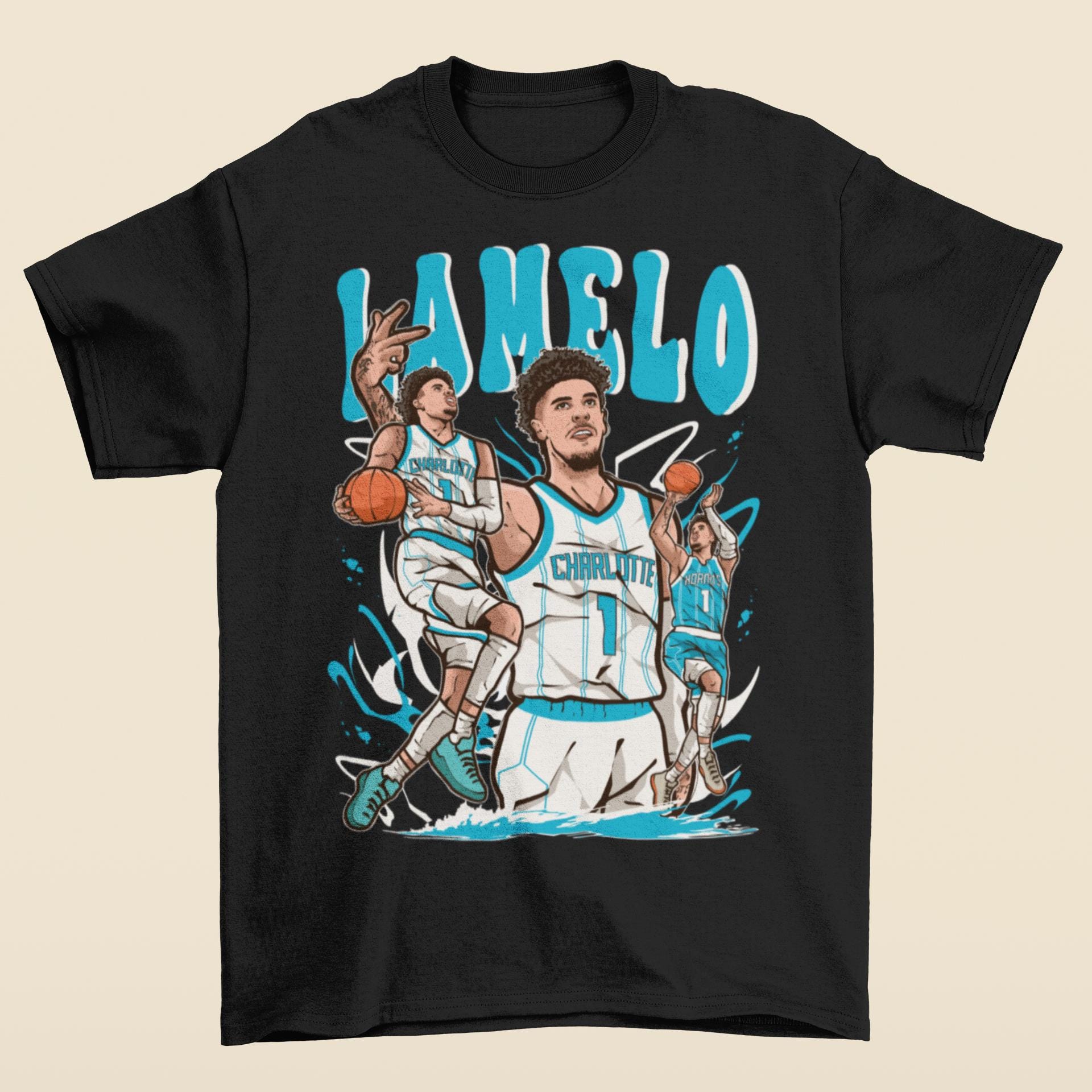 Lamelo Ball Cartoon Style Charlotte T-shirt - Etsy