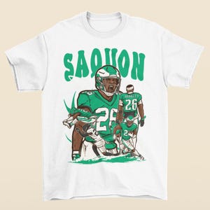Saquon Barkley Cartoon Style T-Shirt