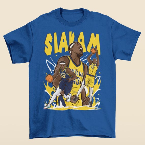 Pascal Siakam Cartoon Style Indiana Basketball T-shirt