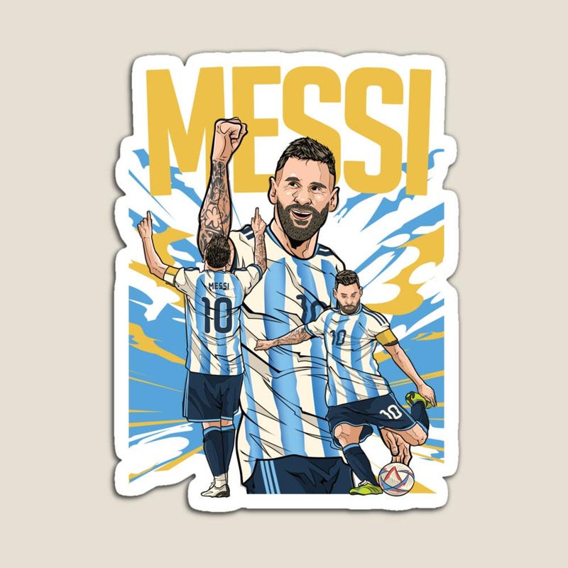 Messi Symbol Sticker Messi World Cup Stickers - Etsy