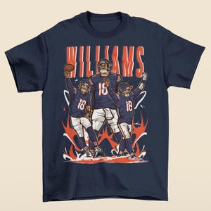 Caleb Williams Cartoon Style Chicago Football T-Shirt