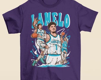 LaMelo Ball Cartoon Style Charlotte T-Shirt