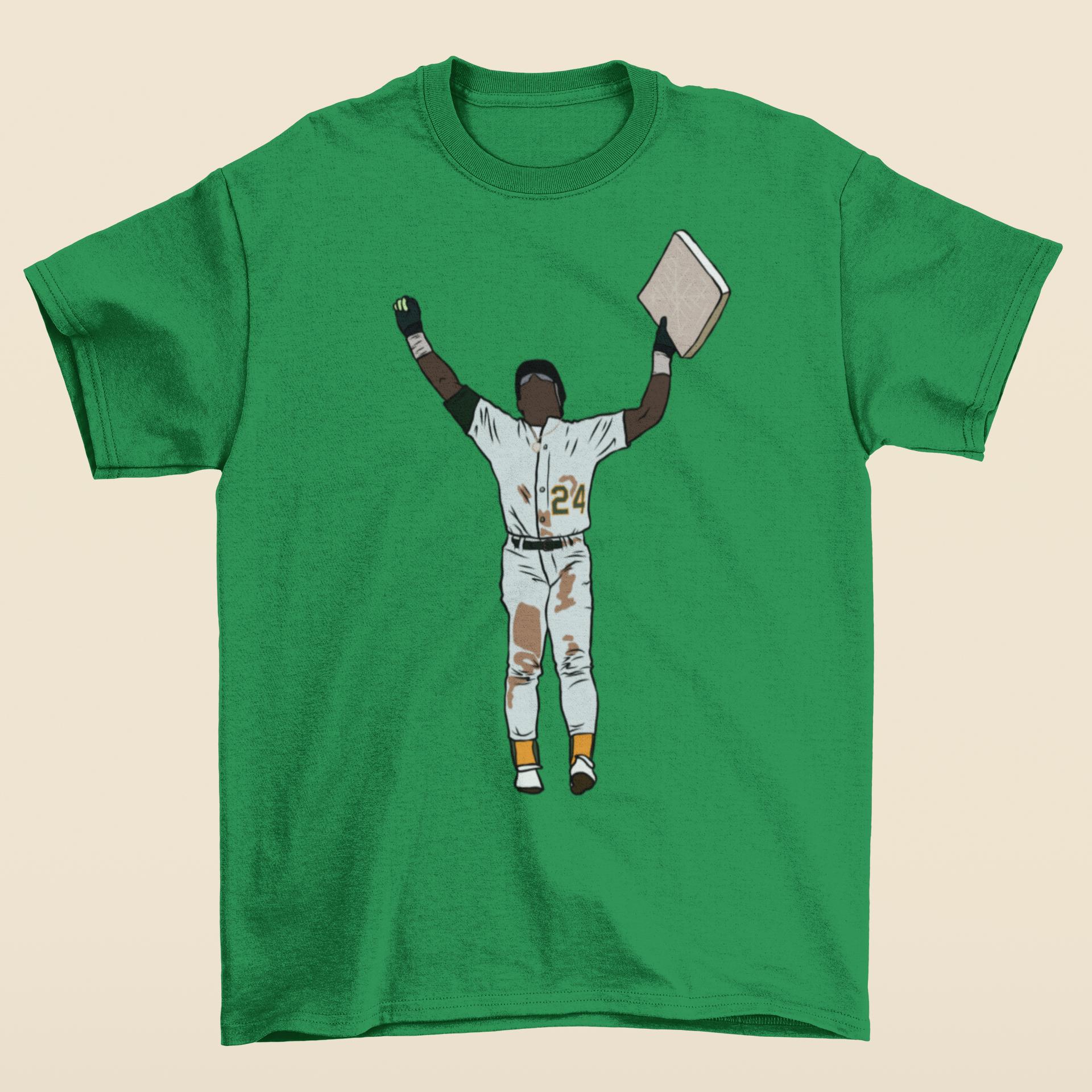 T-shirt Hommage à Rickey Henderson - Couleur Noir, Tailles S à 5XL, Neuf Avec étiquettes, Fabriqué Aux USA