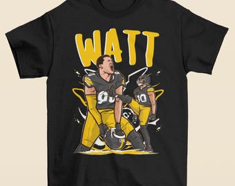 TJ Watt Cartoon Stil Pittsburgh Football T-Shirt