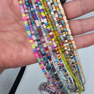 Adjustable Colorful Beaded Necklaces,  Multicolored Necklace, Chrisrmas Gift, Gift For Her