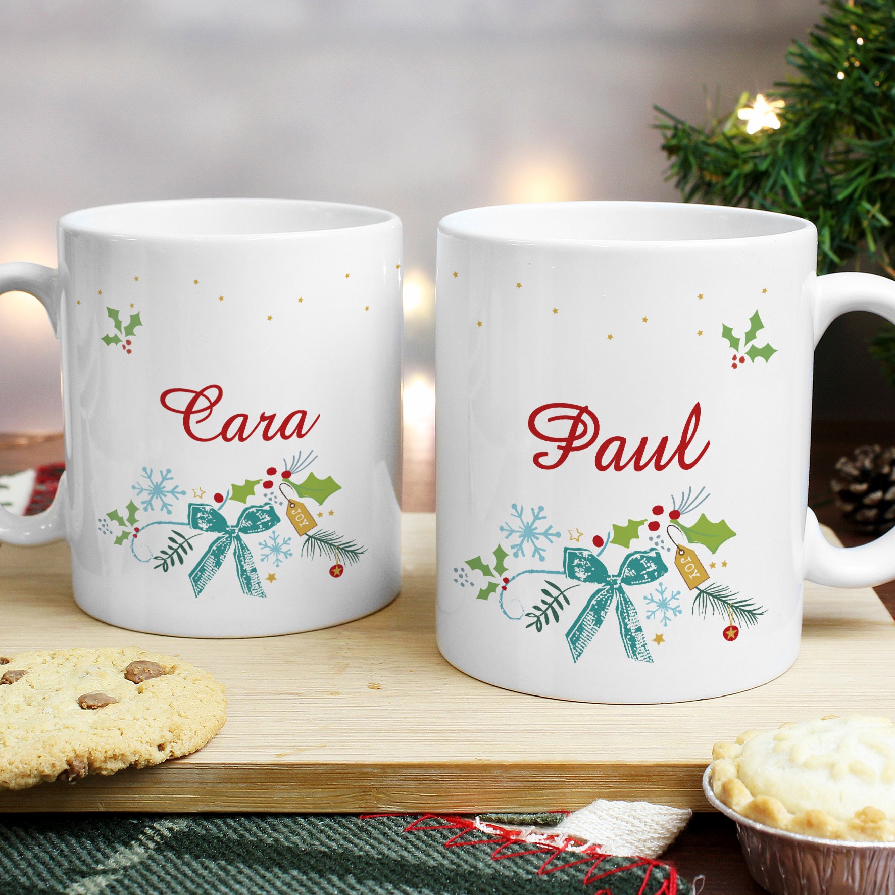 Personalised Mug Set Classic Christmas Gifts for Couple  Etsy