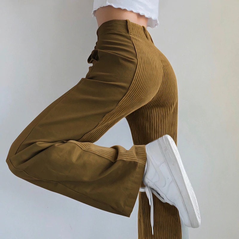 brown corduroy joggers