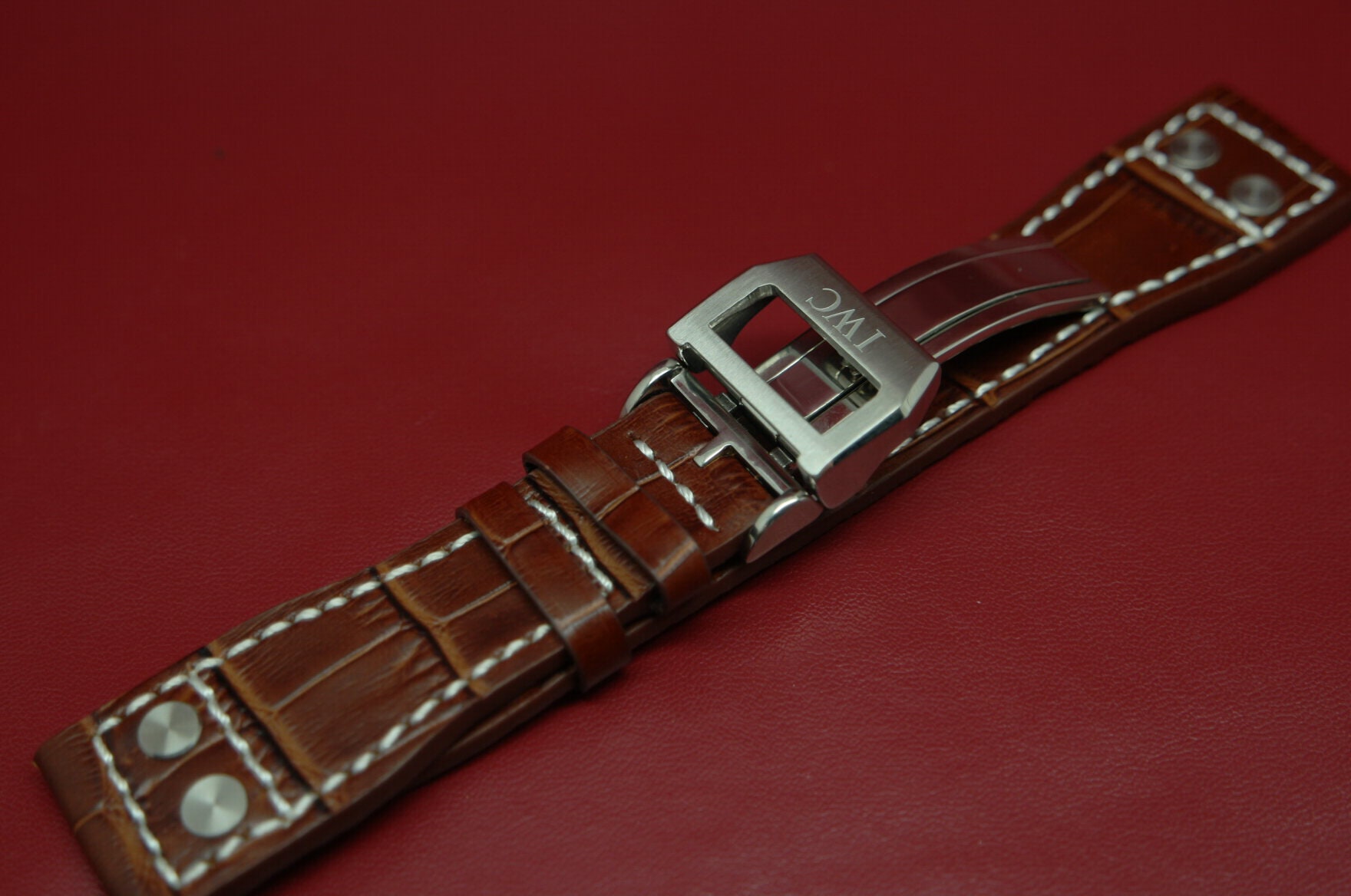 22MM IWC Genuine Leather Watch Strap Band fit for IWC Etsy