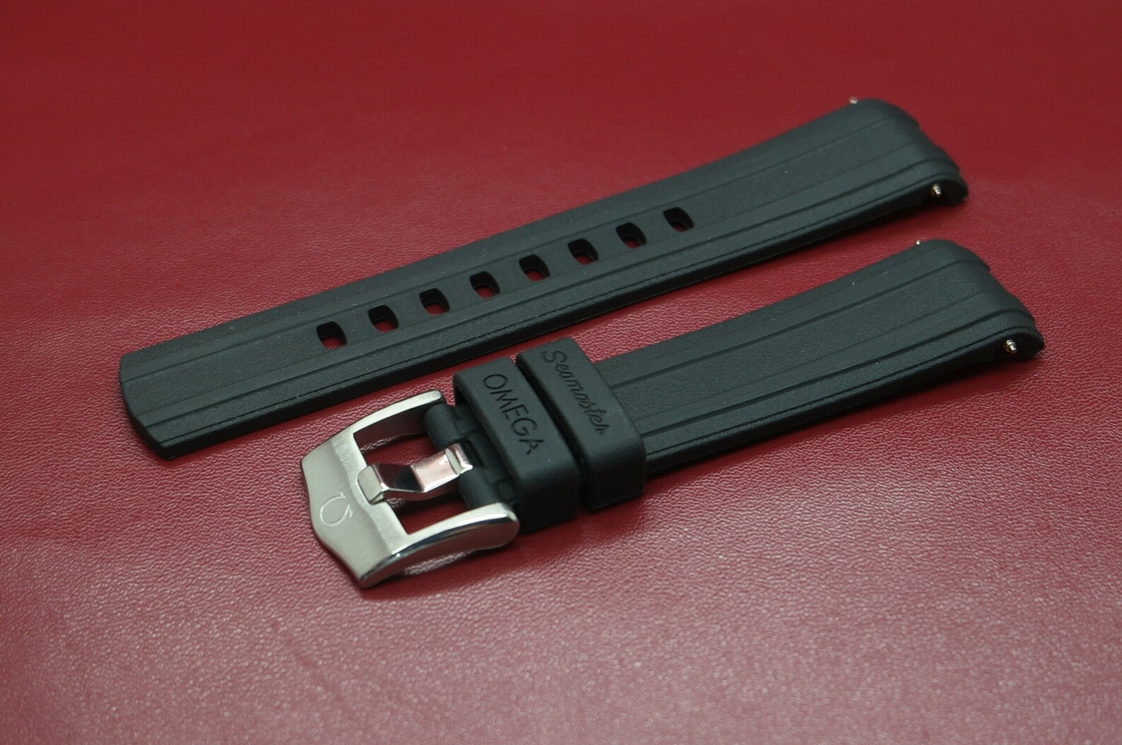 Omega Seamaster Diver 300M 20MM Blue Rubber Band With Omega Etsy