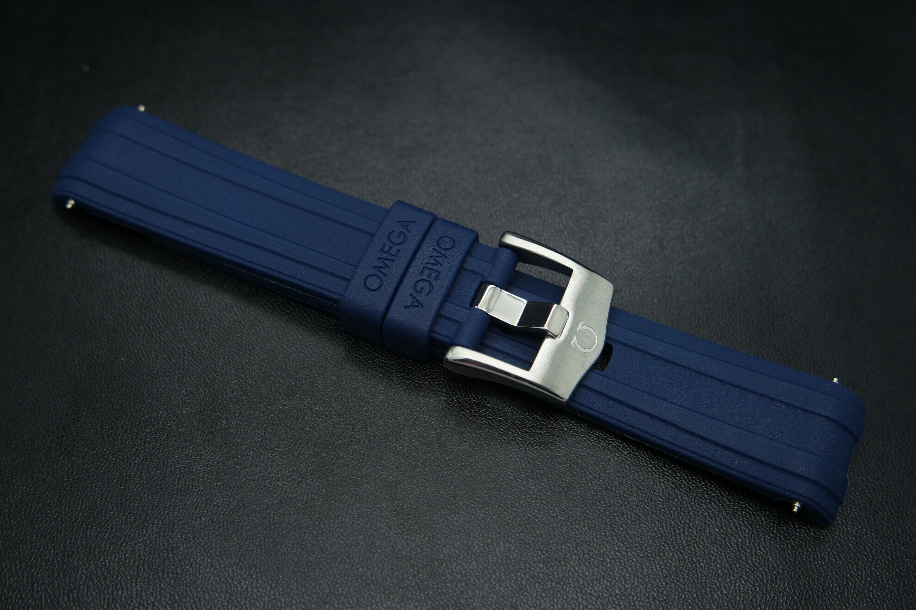 Omega Seamaster Diver 300M 20MM Blue Rubber Band With Omega Etsy Canada