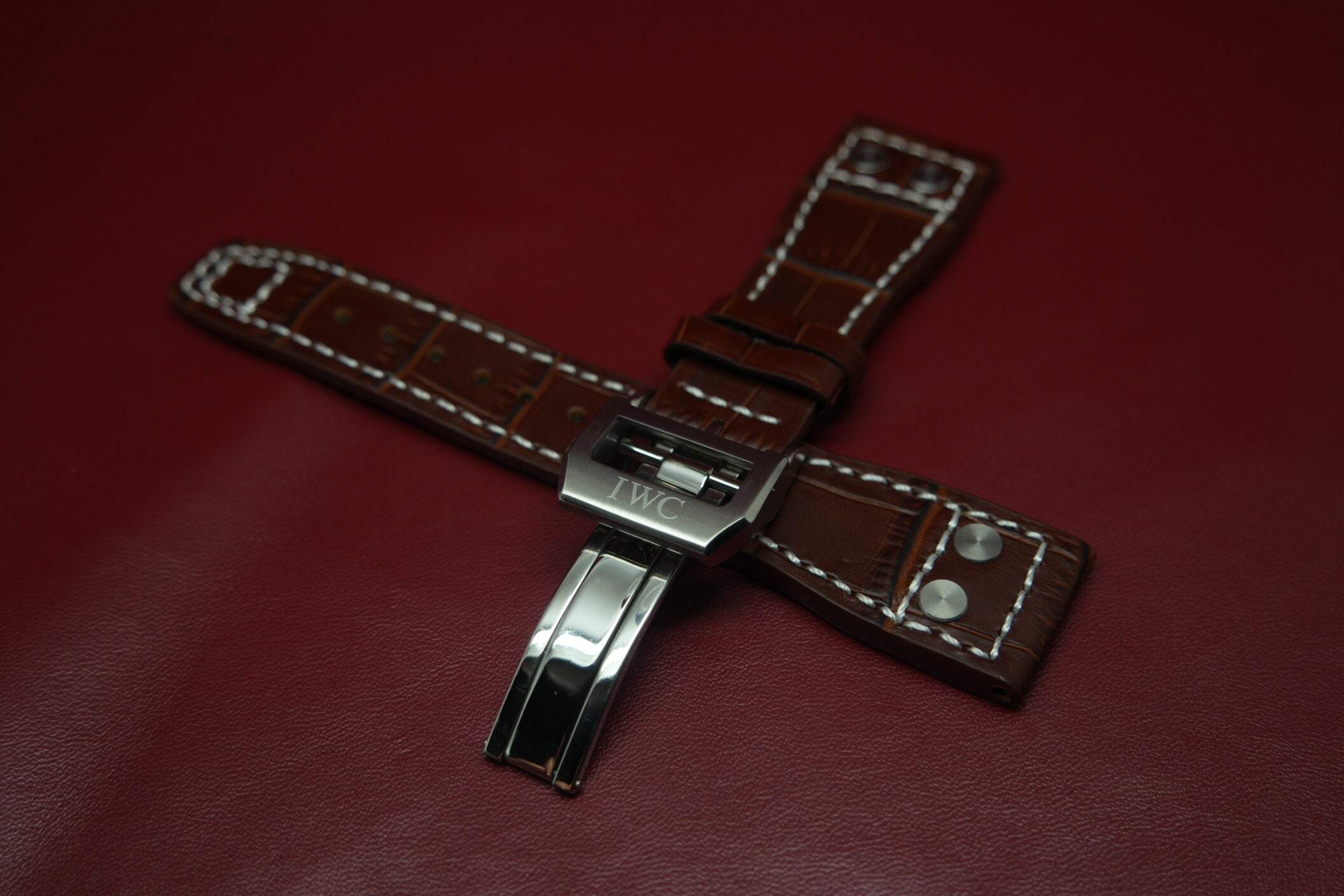 22MM IWC Genuine Leather Watch Strap Band fit for IWC Etsy