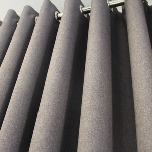 Linen Blackout Curtain, %90 light, heat, UV and sound blocking, 84-96-100-108-118 inches extra Width and extra long blackout linen