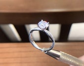 S925 Silver,Rings For Women,Cubic Zirconia Stone, Inlay Twist,Romantic,Wedding Ring, Gift For women, Silver Promise Ring
