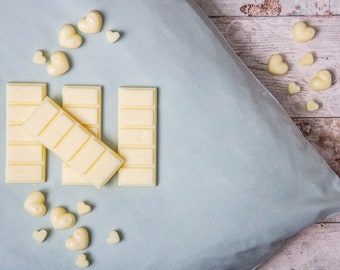 Fresh Linen Scented Rapeseed and Coconut Wax Melts | Snap Bar | Heart | Mini Heart