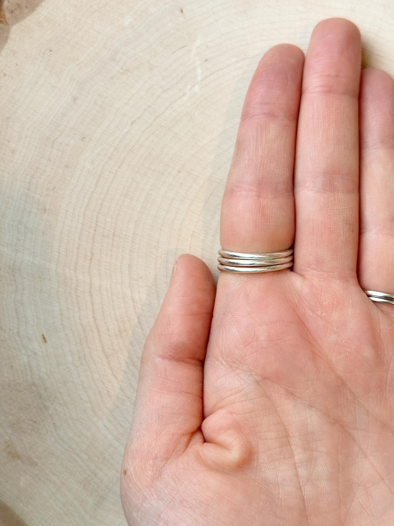 MCP Ring Splint | Finger Splint For MCP Joint Stabilization | EDS | Arthritis | Trigger Finger | Handmade Rings | 940 Silver image 4