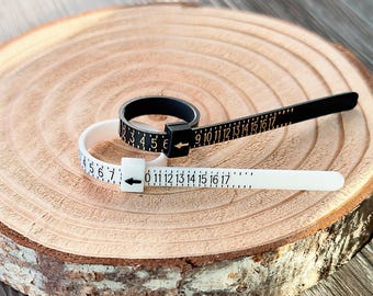 Reusable Ring Sizer | US Ring Sizer Tool | Full and Half Sizes | Find Your True Ring Size | Easy To Use | Adjustable