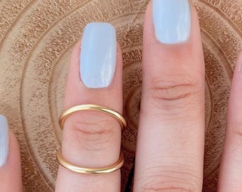 Adjustable 12k Gold Filled Swan Ring | Finger splint for EDS/Arthritis | Joint stabilization for Hypermobility | Mallet Finger