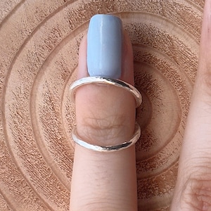 Adjustable Hammered Swan Ring | Finger splint for EDS/Arthritis | Joint stabilization for Hypermobility | Mallet Finger | Swan Deformity
