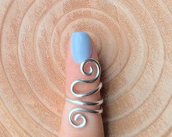 Adjustable Crochet Ring Splint | Yarn Tension Ring | EDS | Hypermobility |Arthritis | Joint Stabilization | Swan Neck Deformity | Handmade