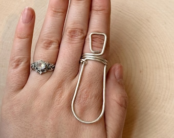 MCP Ring Splint | Finger Splint For MCP Joint Stabilization | EDS | Arthritis | Trigger Finger | Handmade Rings | 940 Silver