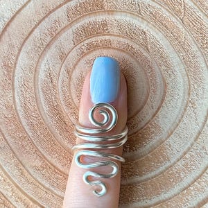 Decorative Mallet Ring Splint | Sterling Silver | EDS |Arthritis | Joint Stabilization | Swan Neck Deformity | Handmade