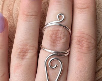 Fairy Swan Ring | Finger splint for EDS/Arthritis | Joint stabilization for Hypermobility | Swan Deformity | Sterling Silver | Whimsical