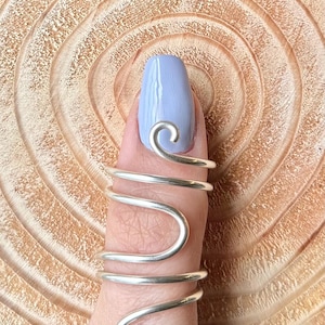 Adjustable Thumb Trigger Finger Ring Splint | Sterling Silver | Mallet Finger | Joint stabilization | Swan neck Deformity