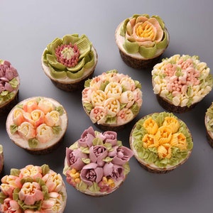 Russische Decorating Nozzle Set, Cake Decoratie benodigdheden Tools, Keuken DIY Piping Cream Herbruikbare Kit tips cadeau voor haar afbeelding 10