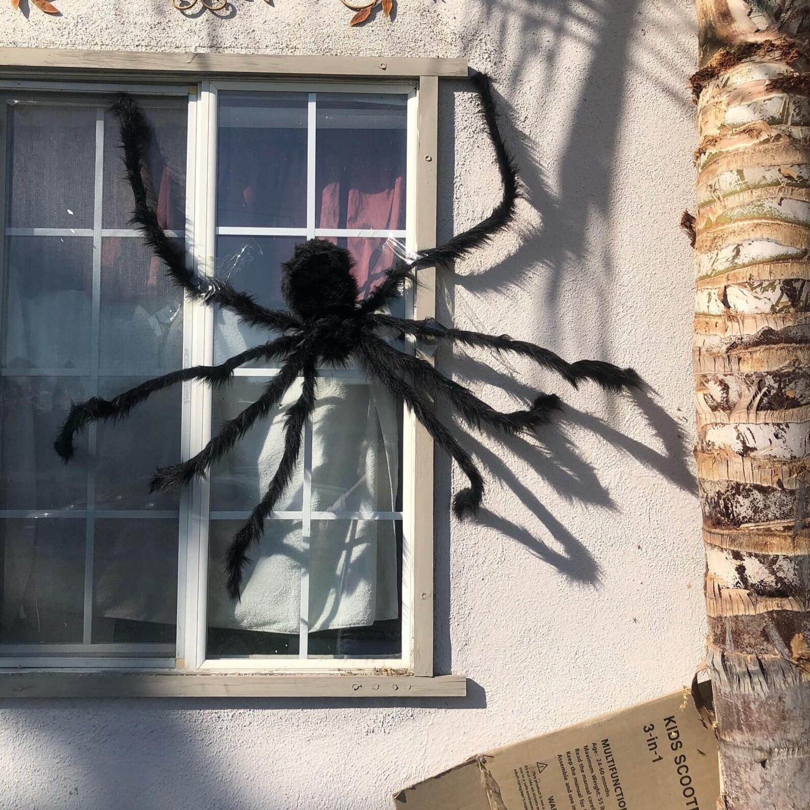 Hairy Giant Spider Decoration Halloween Prop Haunted House Etsy