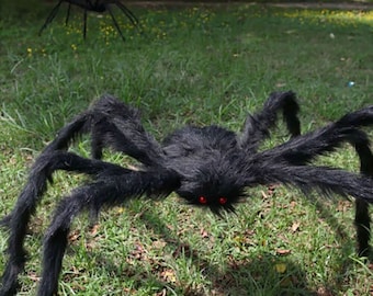 Spider Halloween Decoration Haunted House Prop Indoor Outdoor BlA Giant 300mm GA Spider Halloween Decoration Haunted House Prop Indoor Outdoor BlA Giant 300mm GA