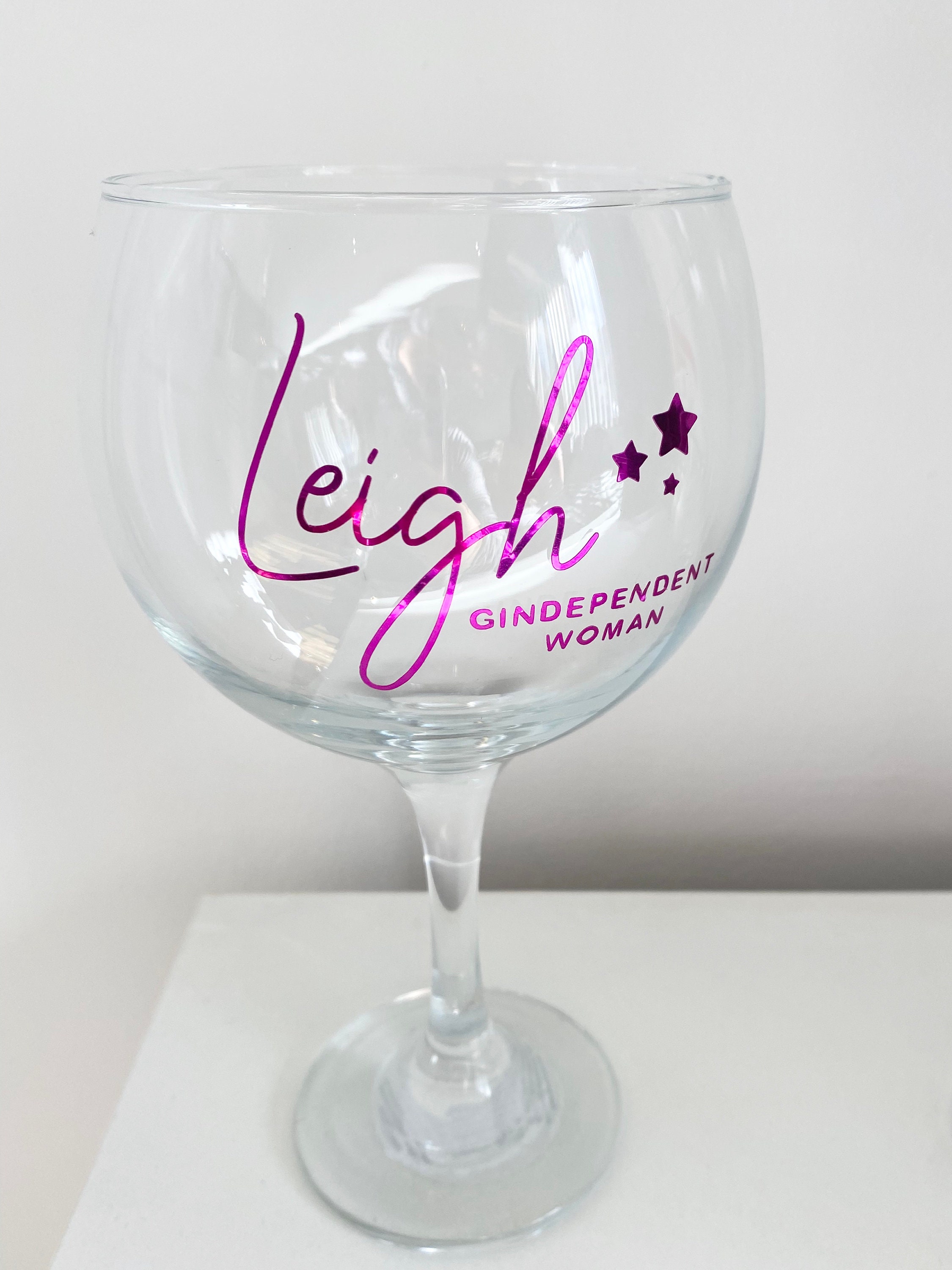 Personalised Gin Glass Gin Glass Personalisation Gift Etsy UK
