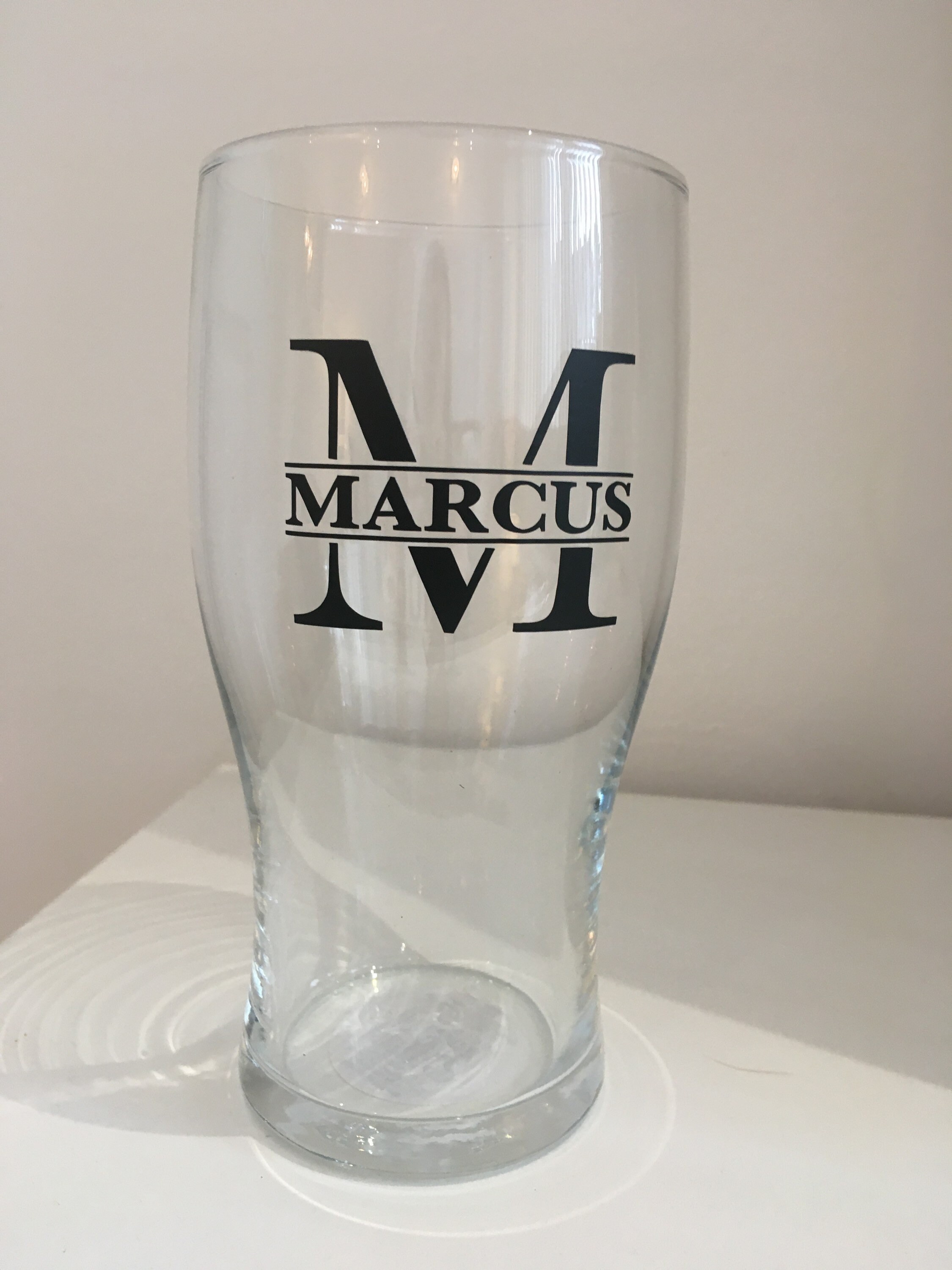 Personalised initial glass personalised name glass Etsy Italia