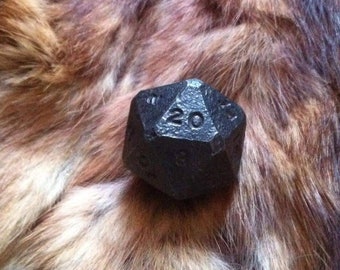 Hand forged D20 by Gil Ramirez