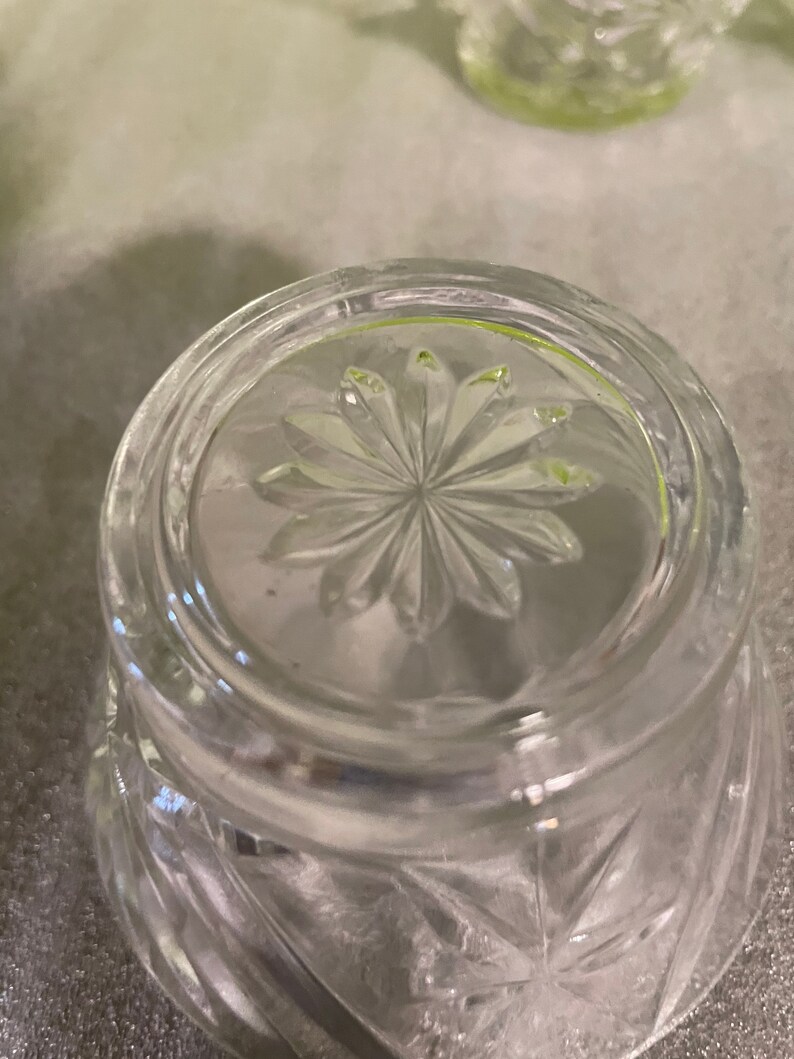 Vintage Cut Glass Dessert Bowls Etsy