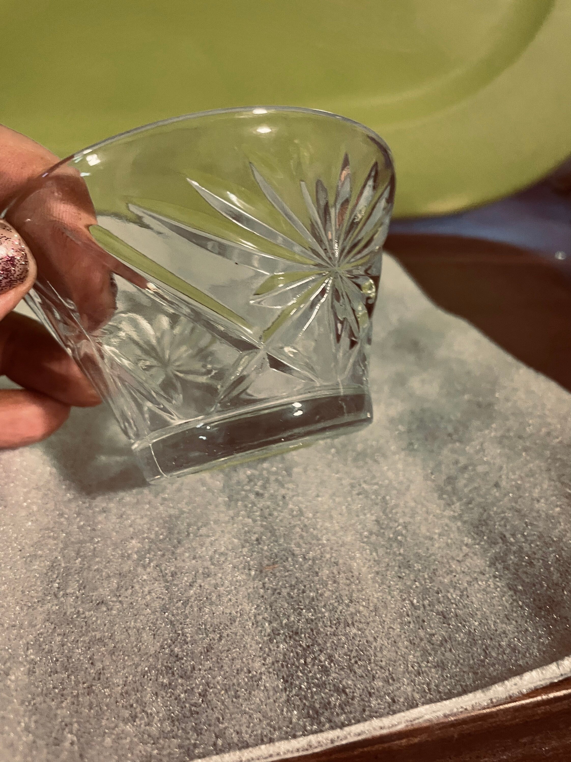 Vintage Cut Glass Dessert Bowls Etsy