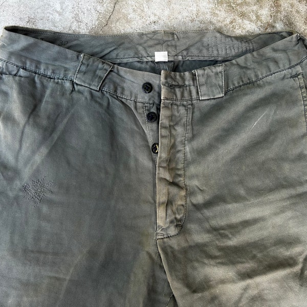 RRL gray/blue wide leg trousers