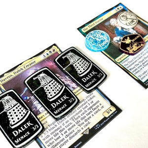 MTG, Dr. Who inspiró fichas de contador hechas por fans - Una cara