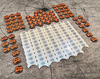 Unofficial Voidfall Acrylic Token Upgrade set, Fan made, Double Sided, Iridescent - Deluxe