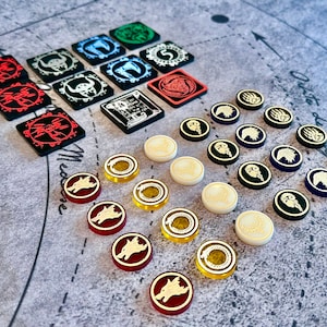 Unofficial Blood Rage Token Upgrade set, Fan made