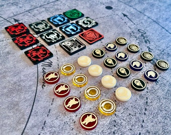 Unofficial Blood Rage Token Upgrade set, Fan made