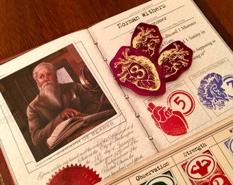 Eldritch Horror, Arkham Horror 3rd Edition Heart, Physical Health, Stamina, Dual Sided, Fan Made Tokens