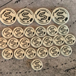 Dune Imperium Game Upgrade: Solari Tokens, Fan Made, Dual Sided