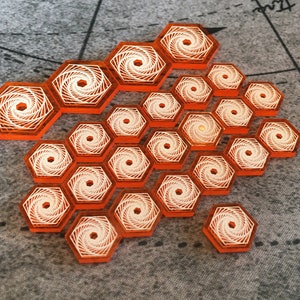 Unofficial Dune Compatible Spice Tokens, Fan Made, Dual Sided