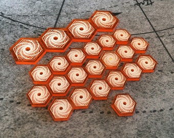 Unofficial Dune Compatible Spice Tokens, Fan Made, Dual Sided