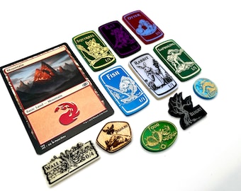 MTG, Bloomburrow inspired, Fan Made Ability Counter Tokens- Single Sided