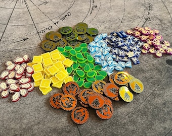 Unofficial Flamecraft Token Upgrade Set, Single and Double Sided