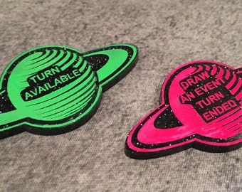 Unofficial ISS Vanguard Turn Token, Double Sided, Fan Made, Set of 1 Token.