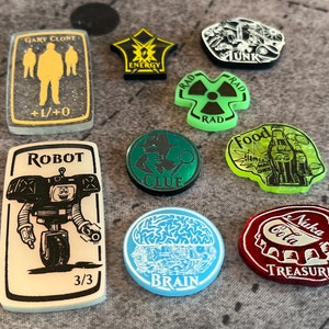 MTG, Fallout inspirado, Fan Made Ability Counter Tokens - Single Sided